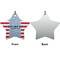 Labor Day Ceramic Flat Ornament - Star Front & Back (APPROVAL)