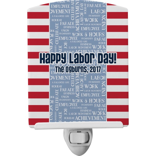 Custom Labor Day Ceramic Night Light (Personalized)