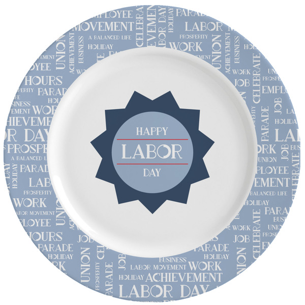 Custom Labor Day Ceramic Dinner Plates (Set of 4)