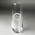 Labor Day Champagne Flute - Stemless Engraved - Single