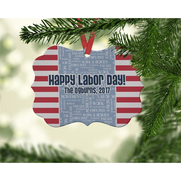 Labor Day Christmas Ornament (On Tree)