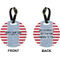 Labor Day Circle Luggage Tag (Front + Back)