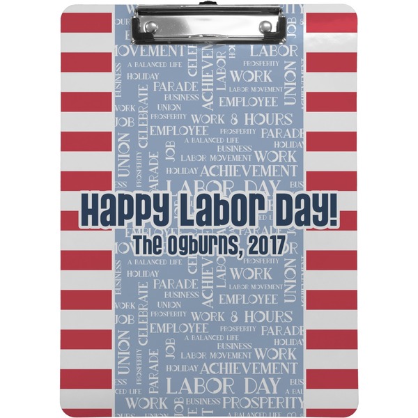 Custom Labor Day Clipboard (Personalized)