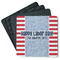 Labor Day Square Rubber Backed Coasters - Set of 4 (Personalized)
