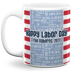 Labor Day 11 Oz Coffee Mug - White (Personalized)