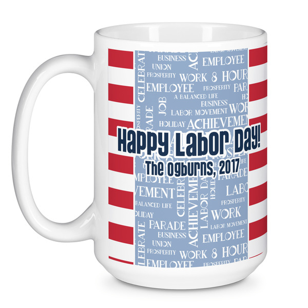 Labor Day Coffee Mug - 15 oz - White