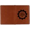 Labor Day Cognac Leather Passport Holder Outside Single Sided - Apvl