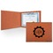 Labor Day Leatherette Certificate Holder - Front
