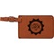Labor Day Cognac Leatherette Luggage Tags