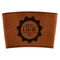 Labor Day Cognac Leatherette Mug Sleeve - Flat