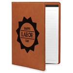 Labor Day Leatherette Portfolio with Notepad (Personalized)