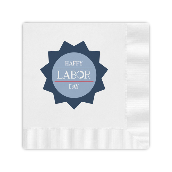 Custom Labor Day Coined Cocktail Napkins