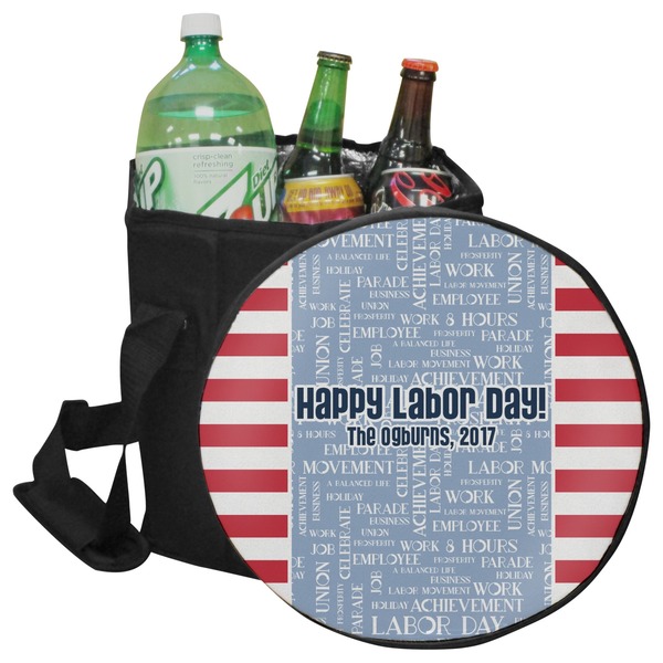Custom Labor Day Collapsible Cooler & Seat (Personalized)