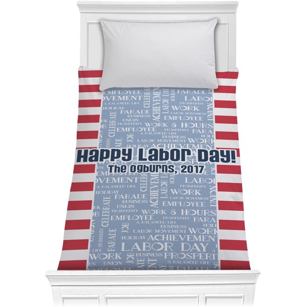 Custom Labor Day Comforter - Twin (Personalized)
