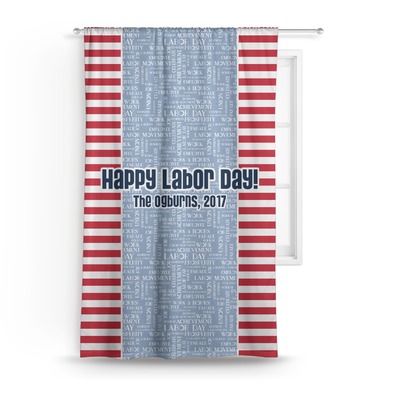 Labor Day Curtain - 50"x84" Panel (Personalized)