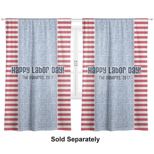 Custom Labor Day Curtain Panel - Custom Size (Personalized)