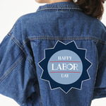Labor Day Twill Iron On Patch - Custom Shape - 3XL