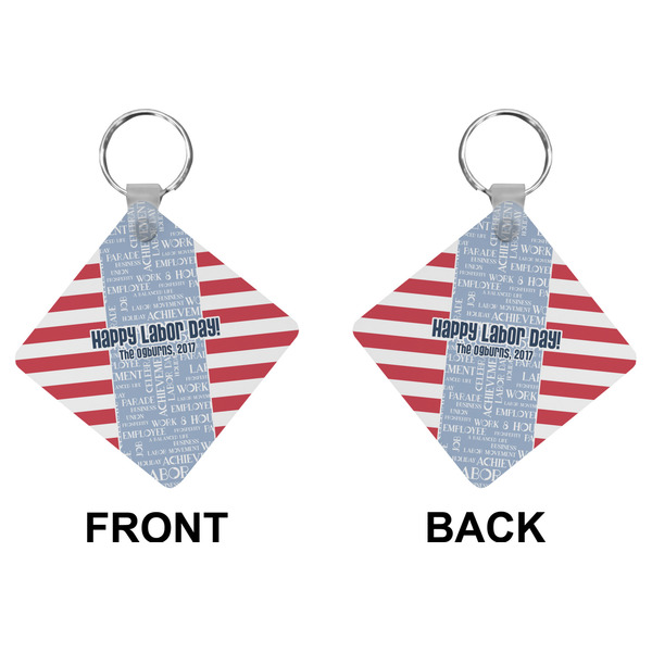 Labor Day Diamond Keychain (Front + Back)