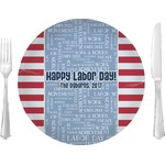 Labor Day 10" Glass Lunch / Dinner Plates - Single or Set (Personalized)