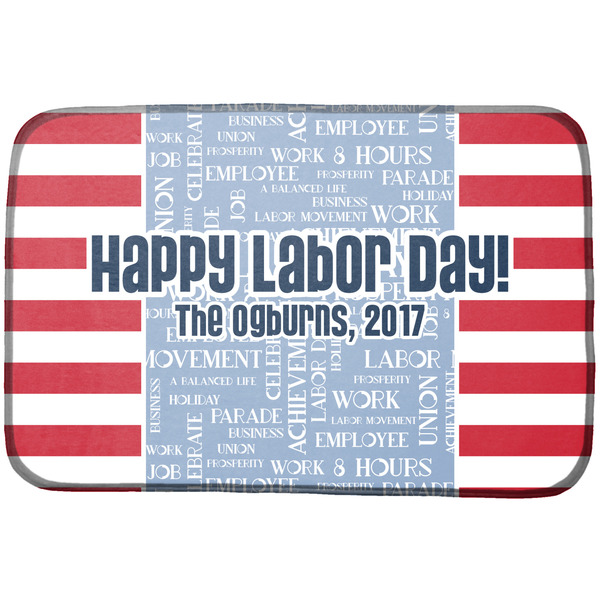 Custom Labor Day Dish Drying Mat (Personalized)