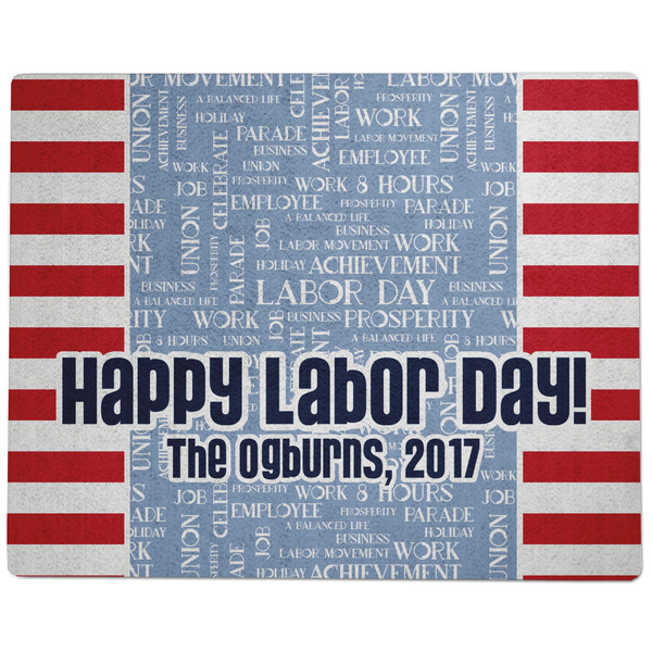 Labor Day Dog Food Mat - Large without Bowls