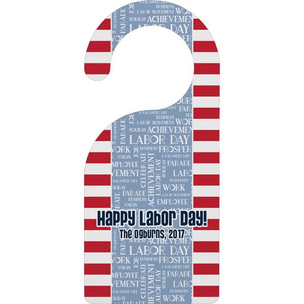 Custom Labor Day Door Hanger (Personalized)