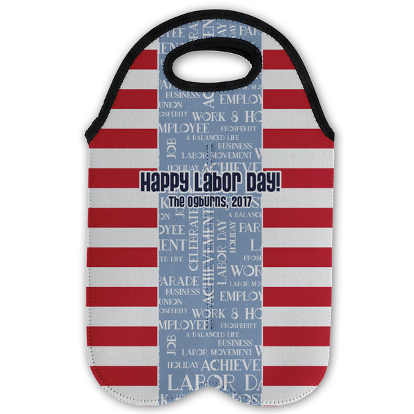Labor Day Double Wine Tote - Flat (new)