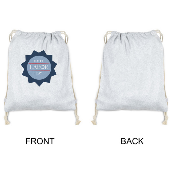 Labor Day Drawstring Backpacks - Sweatshirt Fleece - Single Sided - APPROVAL