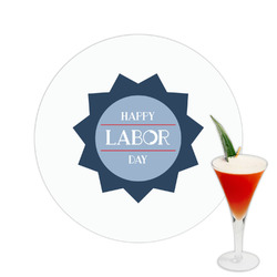 Labor Day Printed Drink Topper -  2.5"
