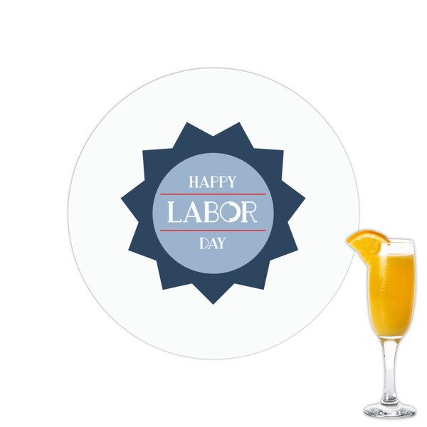 Custom Labor Day Printed Drink Topper - 2.15"