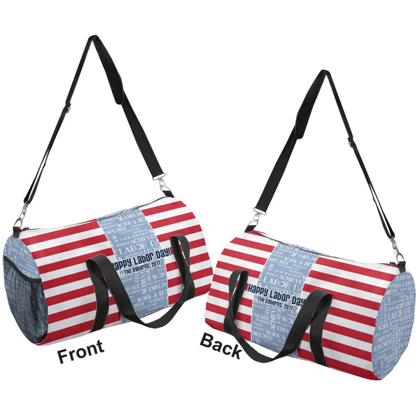 Labor Day Duffle bag small front and back sides
