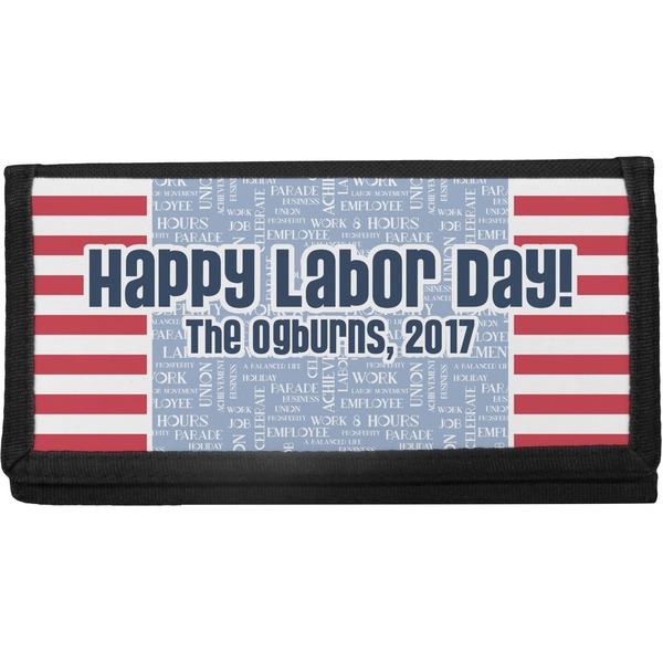 Custom Labor Day Canvas Checkbook Cover (Personalized)