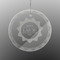 Labor Day Engraved Glass Ornament - Round (Front)