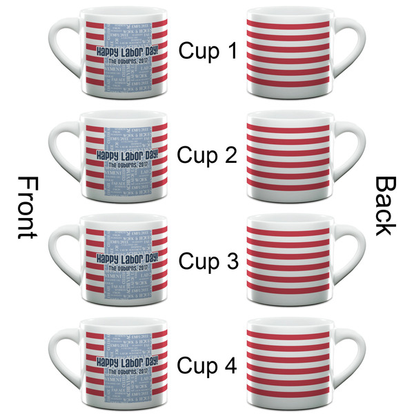 Labor Day Espresso Cup - 6oz (Double Shot Set of 4) APPROVAL