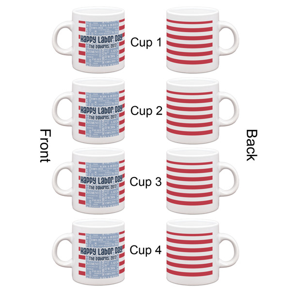 Labor Day Espresso Cup Set of 4 - Apvl