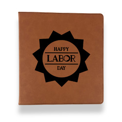 Labor Day Leather Binder - 1" - Rawhide (Personalized)