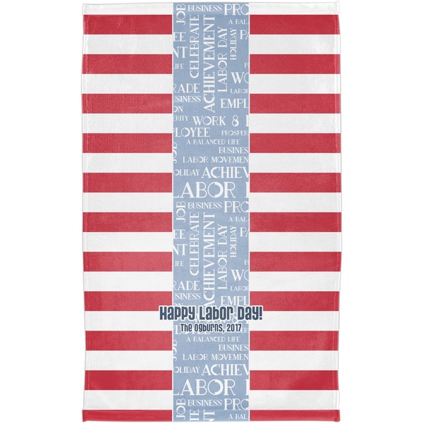 Labor Day Finger Tip Towel - Full View