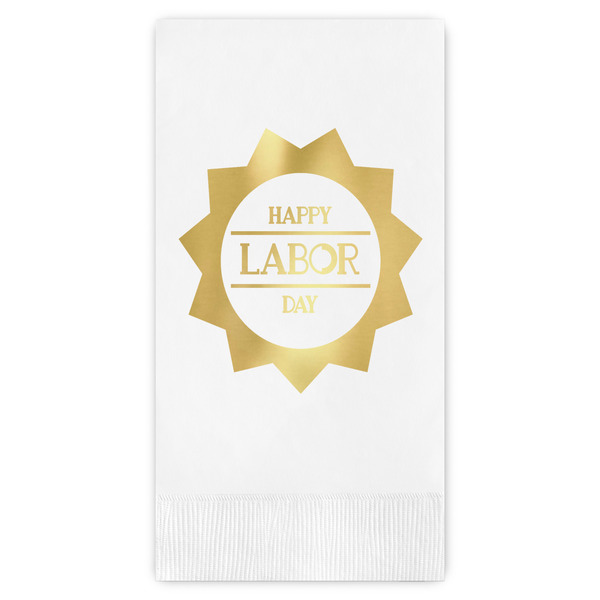 Custom Labor Day Guest Napkins - Foil Stamped