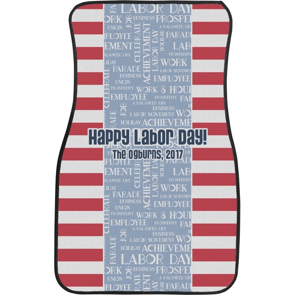 Labor Day Front Seat Car Mat