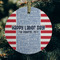 Labor Day Frosted Glass Ornament - Round (Lifestyle)