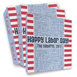 Labor Day 3 Ring Binder - Full Wrap (Personalized)