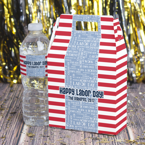 Labor Day Gable Favor Box - In Context