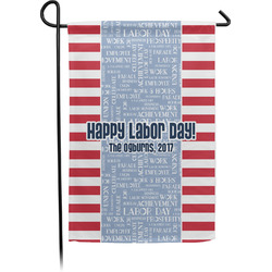 Labor Day Small Garden Flag - Single Sided w/ Name or Text