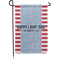 Labor Day Small Garden Flag - Double Sided w/ Name or Text