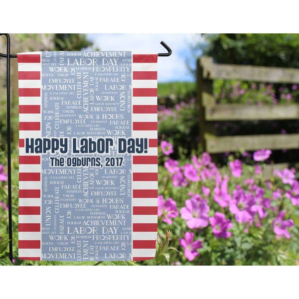 Labor Day Garden Flag - Outside In Flowers