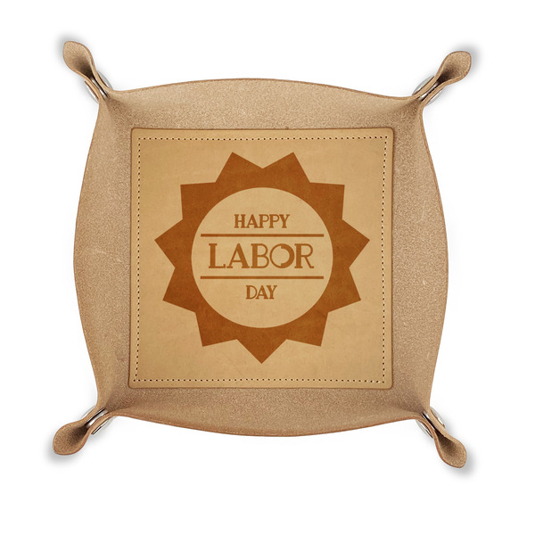Custom Labor Day Genuine Leather Dice Tray
