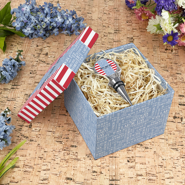 Labor Day Gift Boxes with Lid - Canvas Wrapped - Medium - In Context