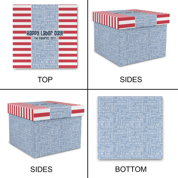 Labor Day Gift Boxes with Lid - Canvas Wrapped - X-Large - Approval