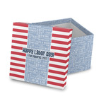 Labor Day Gift Box with Lid - Canvas Wrapped (Personalized)