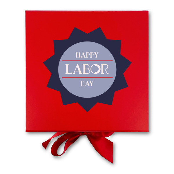 Labor Day Gift Boxes with Magnetic Lid - Red - Approval